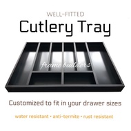 Cutlery Tray/Aluminum Cutlery Tray/Black Cutlery Tray/Customize Cutlery Tray/Well-Fitted Cutlery Tra