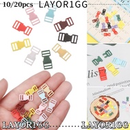 LAYOR1GG 10/20pcs Mini Buckle Webbing Asseccories DIY Bracelet Plastic Handmade Backpack Button