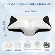 【Original 】Cotton Orthopedic Pillow for Neck Sleep Support Cervical Pillow with Adjustable Neck Supp