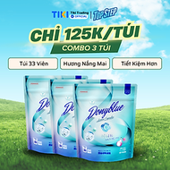 Combo 3 Túi Viên Giặt Top Step Hàn Quốc 7in1 Công Nghệ Enzyme  An Toàn Cho Da, Sạch Đột Phá - 33 Viê
