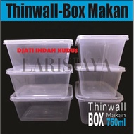 Goods  Thinwal Rect 750ml 25 psc /Food Container Box Thinwall Plastic Food Container 750ml