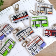 [ Keychain ] Double decker /Single decker / Fire truck / Bus /Train / Unique /SG♥️/ SBS / SMRT/ MRT/
