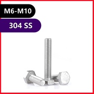 Hex Head Fine Thread Hex Bolt M6*0.75*10mm M6*0.75*12mm M6*0.75*16mm M6*0.75*20mm M6*0.75*25mm [QIAO