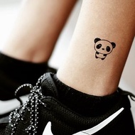 OhMyTat 可愛的卡通熊貓 Panda 刺青圖案紋身貼紙 (2 張)