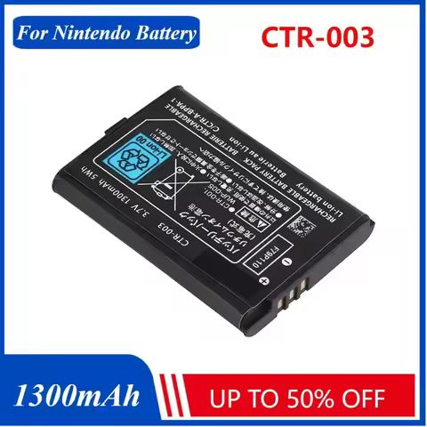 1300mAh 3.7V CTR-003 3DS Battery CTR003 Lithium Ion Batteries for Nintendo 3DS Game Console N3DS CTR