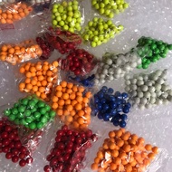 Combo 1kg Plastic Balls BB Round Balls 6mm Beautiful New Colors Great Decoration 6mm plastic ball
