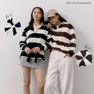 พร้อมส่ง SAC.BKK เสื้อโปโลลายทาง รุ่น Cotton Rugby Shirt