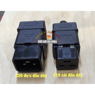 IEC320 C19/C20 Power Plug Jack Set – Imported C19 Female & C20 Male Connectors
