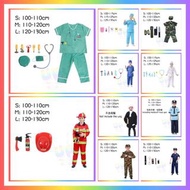 [現貨]小童職業服裝-獸醫/醫生/魔術師/手術袍/律師/警察/迷彩特警/消防員/太空人/探險家/職業衫 [In stock] Children's professional suit with low
