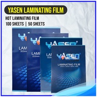 Yasen Laminating Film Adhesive 100 Sheets A4/A3 Size | Letter | Legal 125 Microns |250 for Laminatin