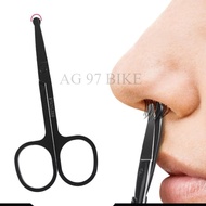 MATA Small Shaving Scissors Nose Hair Eyebrow Thread Blunt Tip Steel