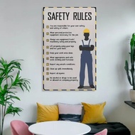 Workplace Safety Posters Vintage Posters Canvas Wall Art Posters For Room Aesthetic Wall Canvas