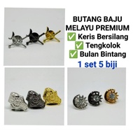 Butang Baju Melayu - Keris / Tengkolok / Bulan Bintang - Ready Stock