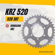 KAWASAKI KRZ 520 REAR SPROCKET - 38T SPOKET SPOCKET BELAKANG KR Z KR-Z KR(Z)