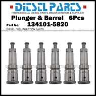 6Pcs Plunger and Barrel Assembly P44 134101-5820 9443610052 for HINO 700 Profia / Engine EK100 K13D&