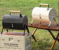 便攜式戶外烤肉爐｜煙囪式木炭燒烤架｜露營野外BBQ