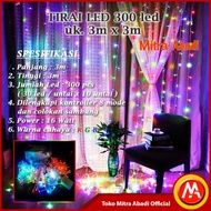300 LED Curtain Christmas Lights Size 3m x 3m