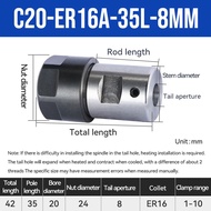Motor Shaft Spindle Extension Rod ER16 Collet Chuck Spindle Cutter Bar CNC Lathe Tool