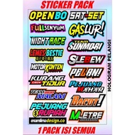 Racing word sticker pack - latest word slop sticker - latest racing sticker model