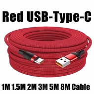 6A Super Fast Charger Cable Fast USB Type C Charging Data Cord Quick Charger 1M-8M Cable Typec Charg
