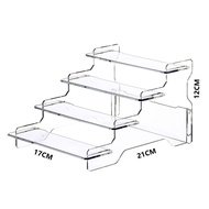 Acrylic Transparent Ladder Hand-Made Model Display Stand Acrylic Desktop Display Risers Stand Acryli