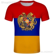 Kemeja-T Armenia Percuma Nombor Nama Tersuai Foto Putih Kelabu Merah Hitam Tees Lengan Negara T-Shir