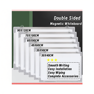 Whiteboard Magnetic White board Easy Clean Aluminium Frame Solid Board Suitable for Classroom 双面磁性白板