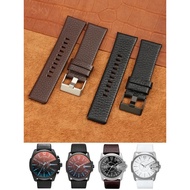 Genuine Leather Strap for Diesel Dz7313 Dz7322 7257 Dz4323 1657 Series Waterproof Breathable Litchi 