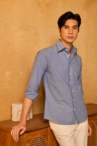 เสื้อเชิ้ต Button-Down Oxford shirt in Laurel Green เสื้อเชิ้ตผู้ชาย By Cubrito