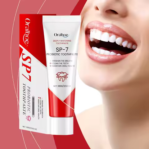 Probiotic Mint Toothpaste Sp7 Fresh Breath Remove Plaque Stain Keep Brighten Reduce Yellow for Smoke