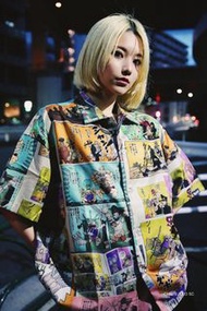 XRAGE联名JOJO漫畫花襯衫