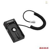 Andoer Camera DV Battery Power Supply Mount Plate Adapter with 1/4 Inch Screw for Blackmagic Cinema 