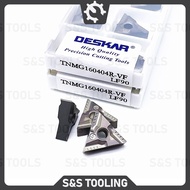 10pcs TNMG160404R-VF LF90 / TNMG160404L-VF LF90 DESKAR CERMET CARBIDE INSERT LATHE TURNING CNC TNMG 