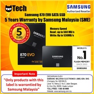 SAMSUNG 870 EVO SATA V-NAND Solid State Drive (250GB/500GB/1TB/2TB)