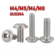 [YMH-BY1] Screw Pan Head Phillips/Phillips Pan Head Screw/with padded screw 304 Stainless Steel M4/M