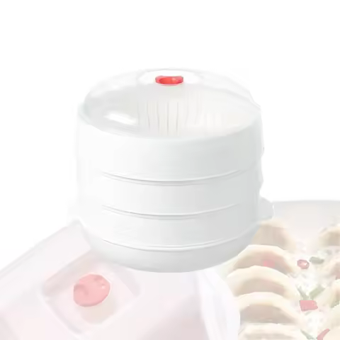 Vegetable Steamer Food Grade Microwave Oven Steamer Microwave Dish Reinforced Multifunctional Steame