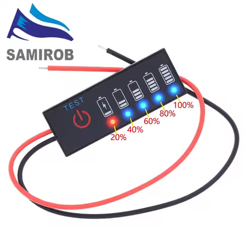 1S 2S 3S 4S Battery Level Indicator Iron Ternary Lead-acid Capacity Display Lithium 3.7V 7.4V 11.1V 