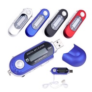 Mp3 Player 4GB U Disk Music Player Supports Replaceable AAA Battery (Bare Metal) - Color Random USB 