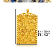 Dragon Tenghai Dragon Tag 916 916gold Pendant Necklace in stock