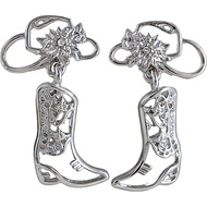 Cowgirl Earrings for Women: Western Cowboy Boot Earrings, Cowgirl Jewelry & Western Accessories, Fas