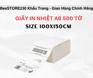 Tệp GIẤY IN NHIỆT 500 tờ khổ A6 siêu dày size 100x150cm