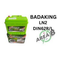 [Installation Provided] DIN62 | DIN62L | 56219 | LN2 | Badaking Car Battery Bateri Kereta| perosona 