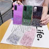 Realme 8 8Pro Realme 8 5G Realme 5 5i 5Pro Realme 6 6Pro 6i Realme 7 7i 7Pro X7 Pro Realme C3 Bling Glitter Silicone Shining Sequins Clear Phone Case Back Cover