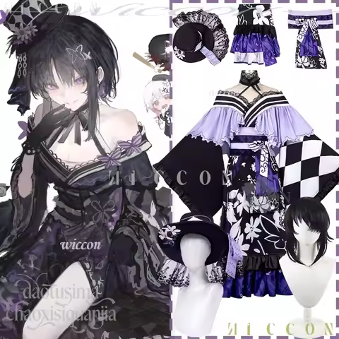 Love CoCos Store Mahou Shoujo No Majo Saiban Cosplay Houshou Margo Japanese Goth Lolita Kimono Purpl