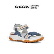 GEOX รองเท้าแตะผู้หญิง รุ่น D SORAPIS + GRIP - AVIO/OFF WHITE SS24 (D35TBBC4286F_U4BLWT)