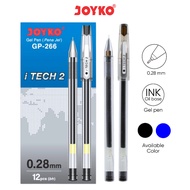 (1 Pack 12 Pcs) Gel Pen I TECH 2 Joyko 0.28 Hi Tech Joyko 0.28mm GP-266 Pen/