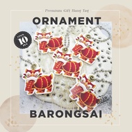 Cny ORNAMENT Lion Dance GIFT tag- Hang tag Greeting Card GIFT sticker hampers parcel box christmas Birthday christmas cny ramadan lebaran