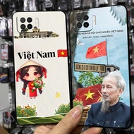 Case for oppo a73 / a93 with independent print of red flag, yellow star, love water / orange protect