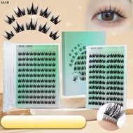 MABREM Self Adhesive Eyelashes, No Glue Needed Soft Lash Individual Clusters Glue-free Lashes, Press