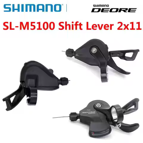 SHIMANO DEORE SL M5100 2x11S SL-M5100 Shifter Rapidfire Plus Mountain Mike 11-speed M5100 Shift Leve